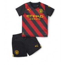 Manchester City Bortedraktsett Barn 2022-23 Kortermet (+ korte bukser)